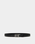 Dress Adjustable And Reversible Belt in Black Leather