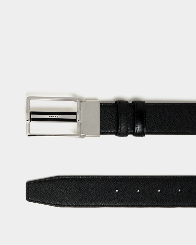 Dress Adjustable And Reversible Belt in Black Leather