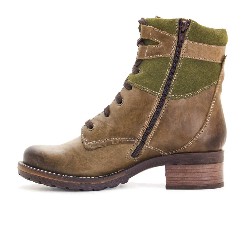 Dromedaris Kara Suede Mid Boot (Women) - Olive Boots - Fashion - Mid Boot - The Heel Shoe Fitters