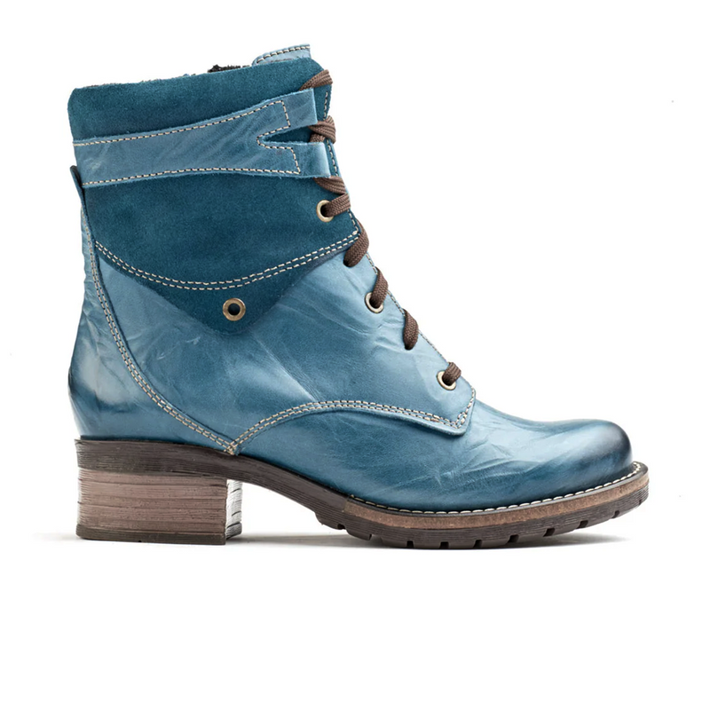 Dromedaris Kara Suede Mid Boot (Women) - Teal Boots - Fashion - Ankle Boot - The Heel Shoe Fitters