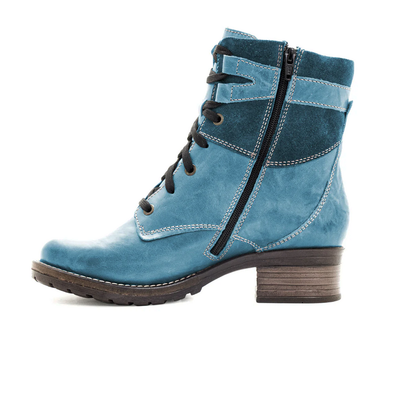 Dromedaris Kara Suede Mid Boot (Women) - Teal Boots - Fashion - Ankle Boot - The Heel Shoe Fitters