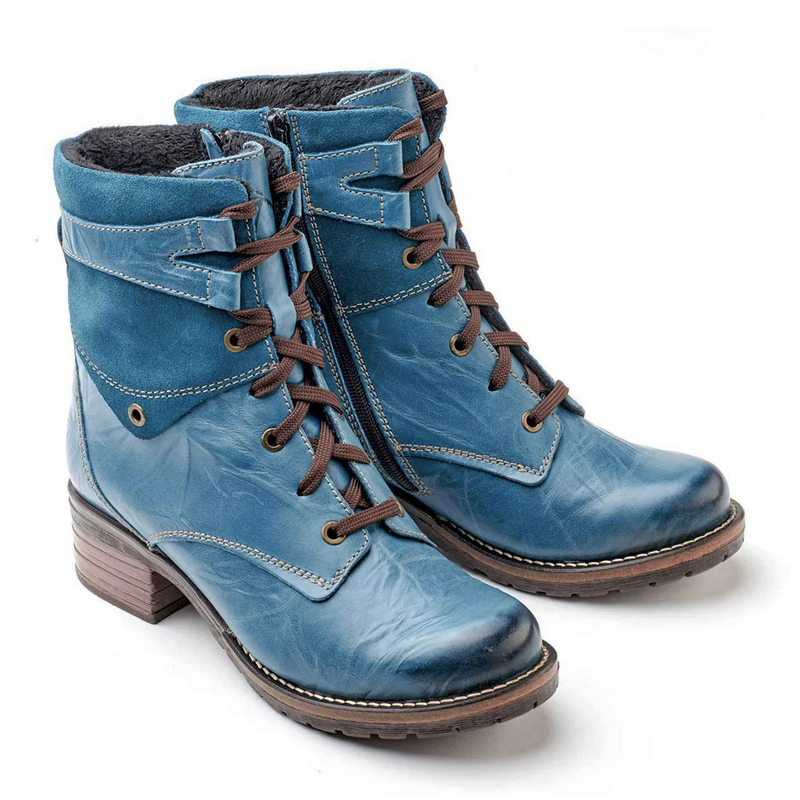 Dromedaris Kara Suede Mid Boot (Women) - Teal Boots - Fashion - Ankle Boot - The Heel Shoe Fitters