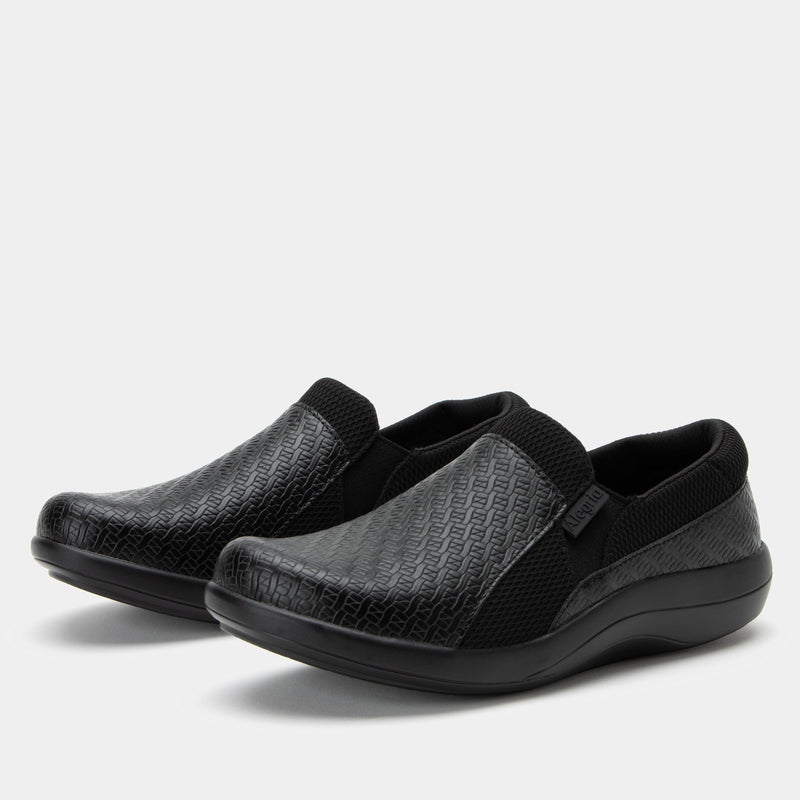 Duette Black Woven Shoe | Alegria Shoes
