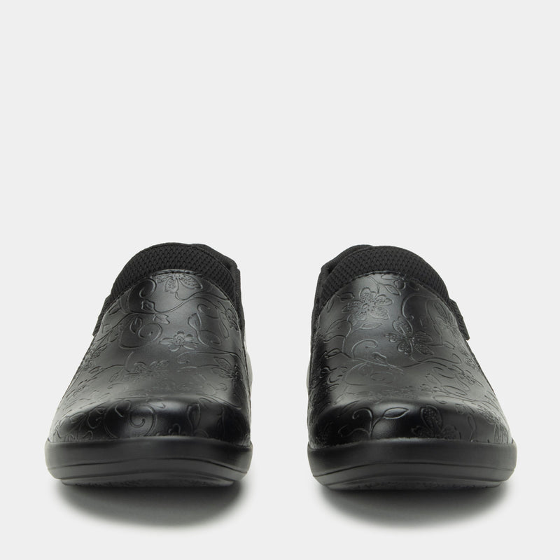 Duette Embloom Black Shoe | Alegria Shoes