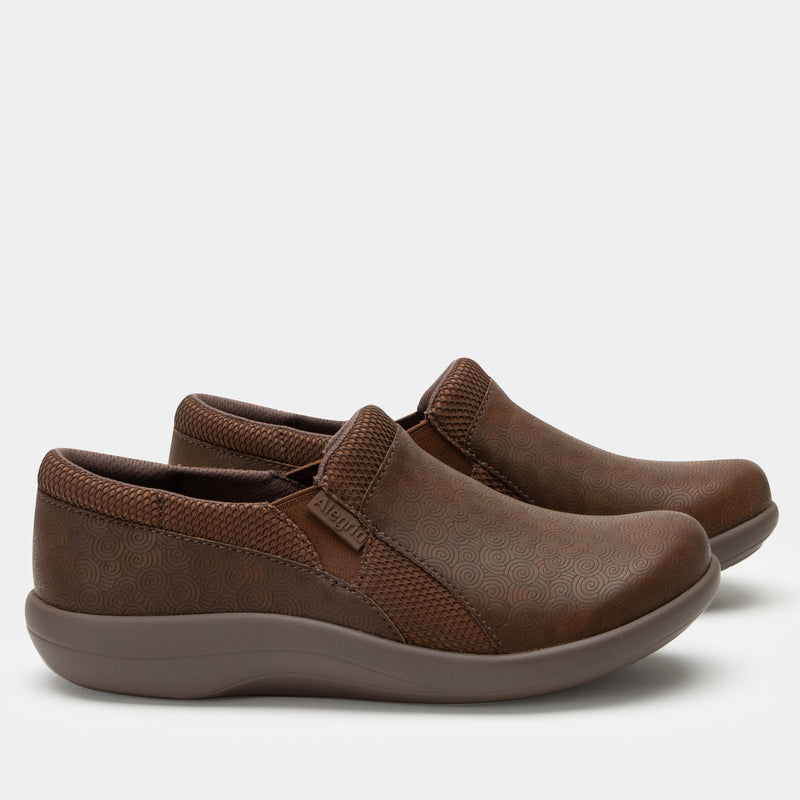Duette Swirl Wind Brown Shoe | Alegria Shoes
