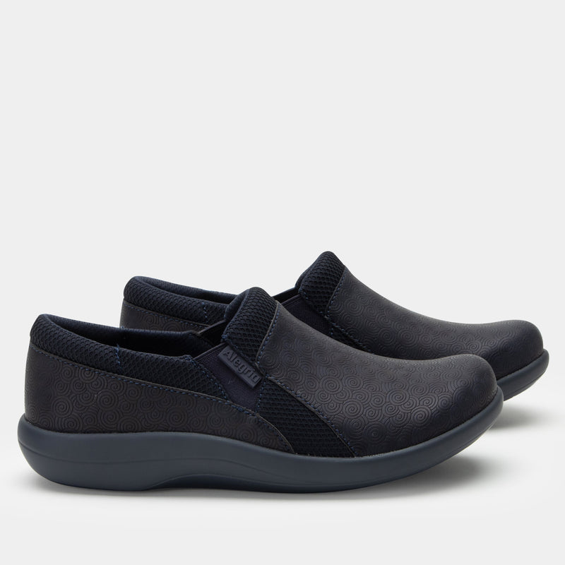 Duette Swirl Wind Navy sport rocker shoe on a lightweight responsive polyurethane outsole. DUE-6312_S2