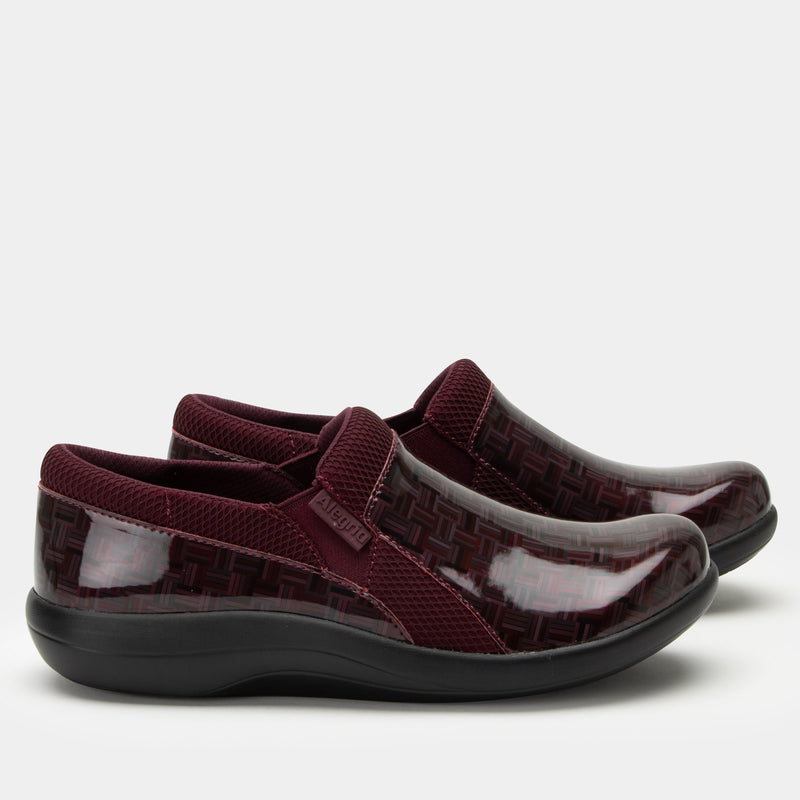 Duette Wine Block Shoe | Alegria Shoes