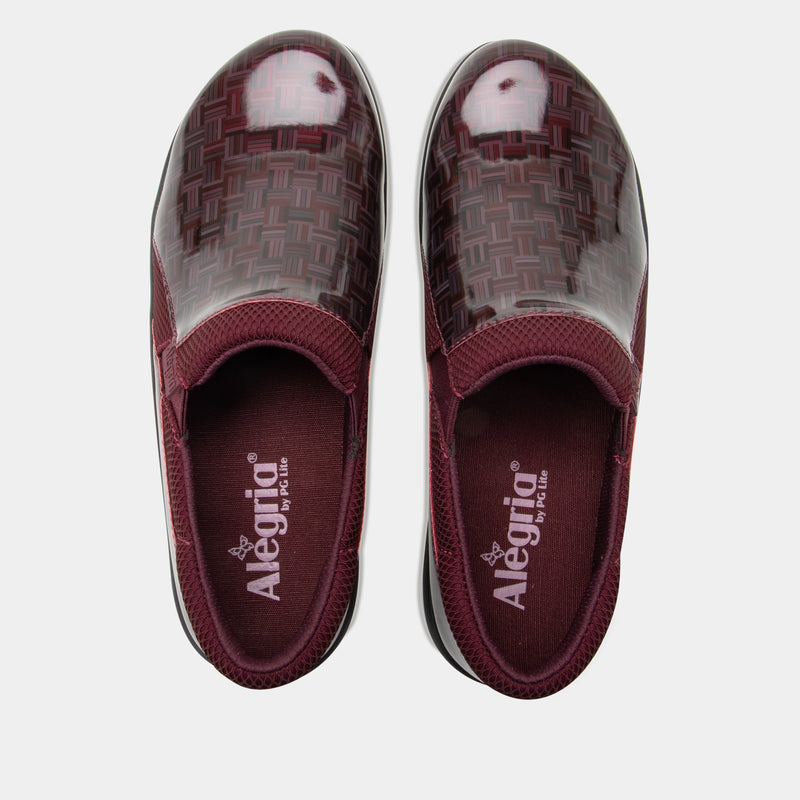 Duette Wine Block Shoe | Alegria Shoes