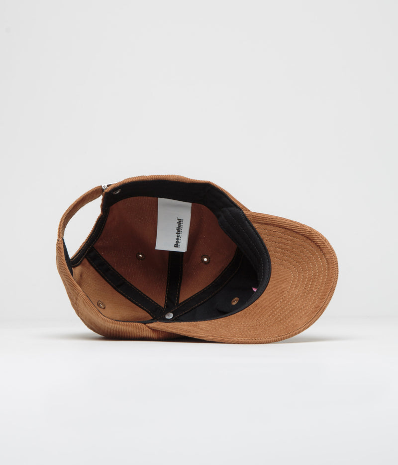 Dungeon Embroidered Logo Cap in Camel and Neon Pink