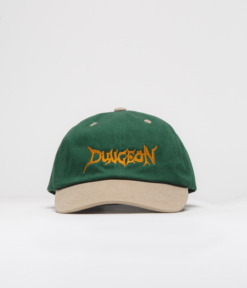 Dungeon Embroidered Logo Cap in Green Taupe and Copper