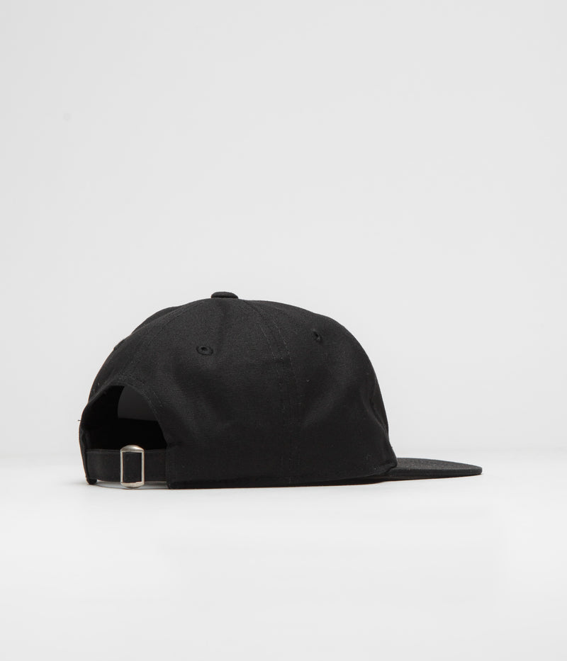 Dungeon Organic Logo Cap in Black and Neon Orange