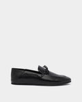 Eclat Loafer in Black Grained Leather