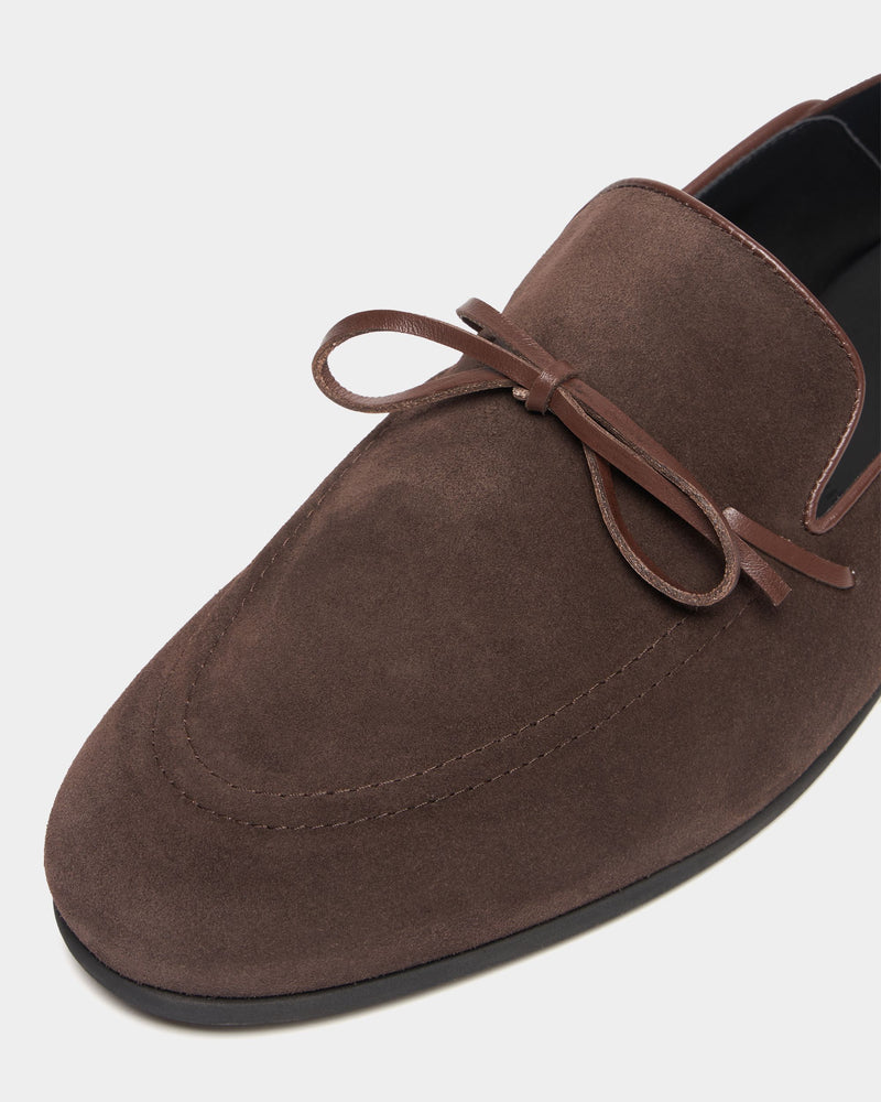 Eclat Loafer in Ebano Suede
