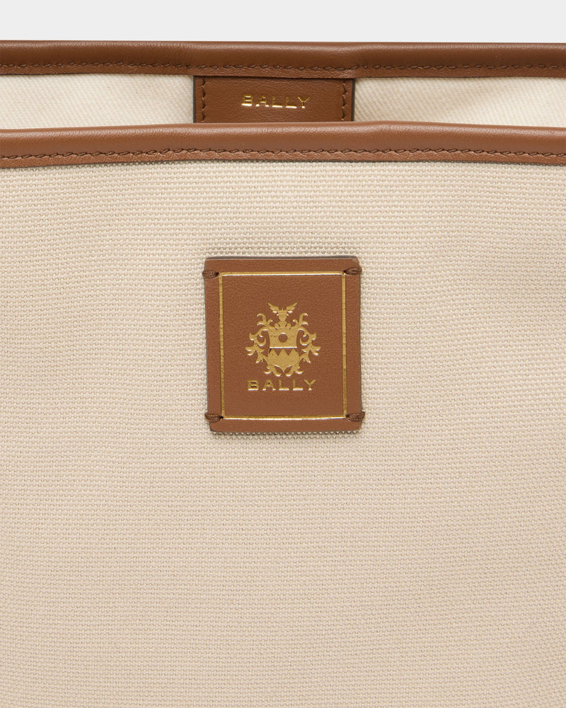 Edelbliss Bucket in Natural Canvas with a Bally Ribbon