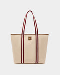 Edelbliss Tote Bag in Natural Canvas with Bally Ribbon