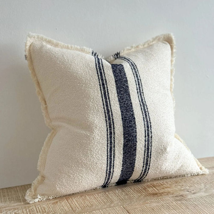Eden Navy Stripe Cushion
