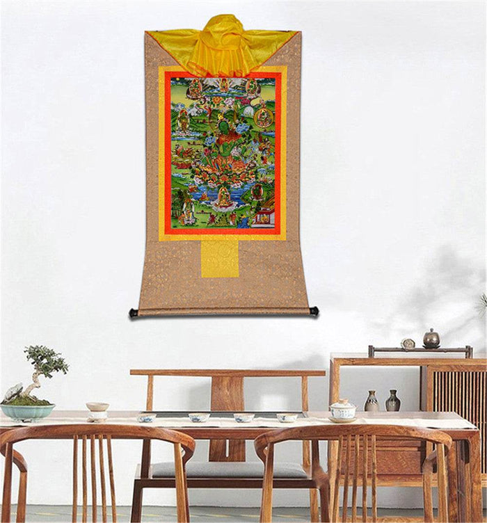 Eight Forms of Green Tara - Tibetan thangka painting, view 7
