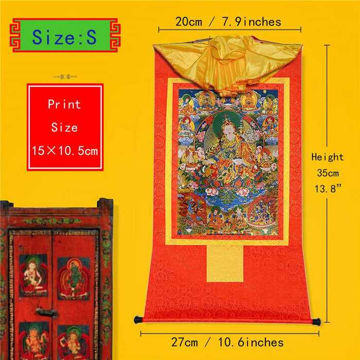 Eight Manifestations of Guru Rinpoche - Tibetan thangka painting, view 6