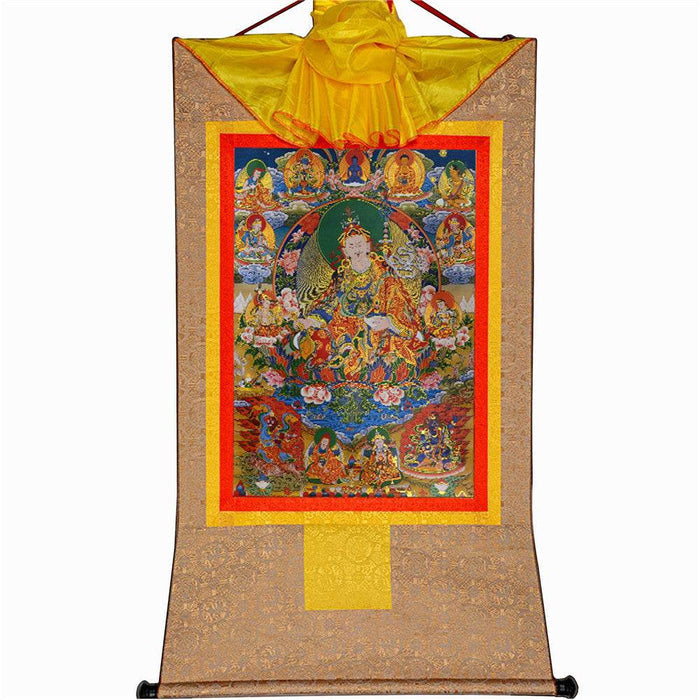 Eight Manifestations of Guru Rinpoche - Tibetan thangka painting, view 7