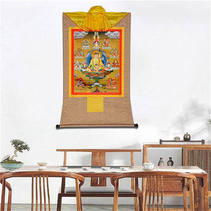Eight Manifestations of Guru Rinpoche - Tibetan thangka painting, view 8