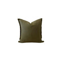 Ellisa Olive Green Linen Cushion