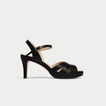 Emily black heel side view