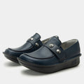 Ericka Navy Gloss Shoe | Alegria Shoes