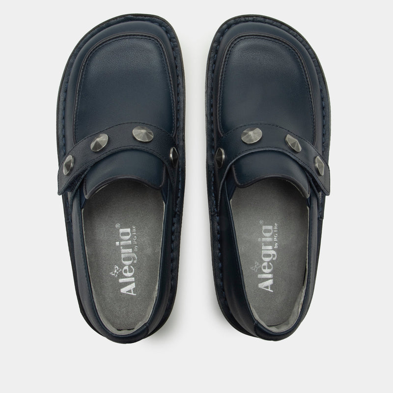 Ericka Navy Gloss Shoe | Alegria Shoes
