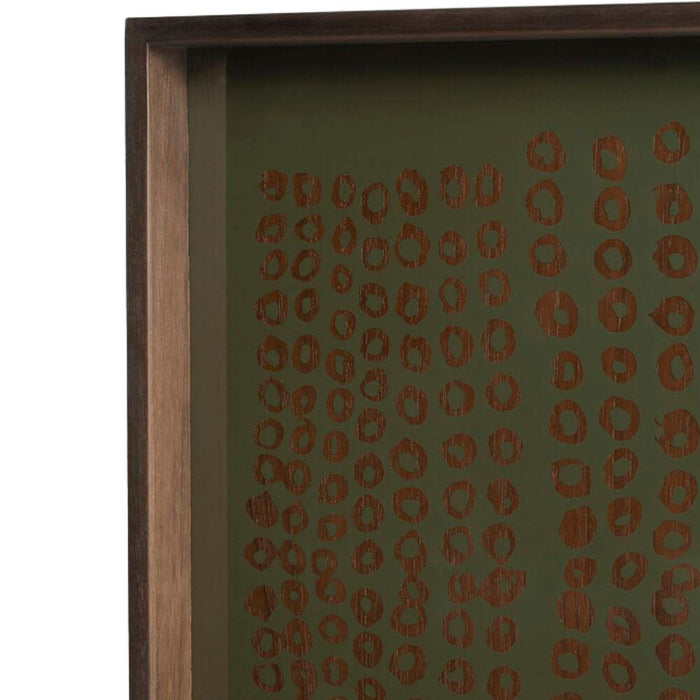 Ethnicraft Second Nature Square Tray – Square Wooden Tray with Clean Edges & Natural Grain Pattern