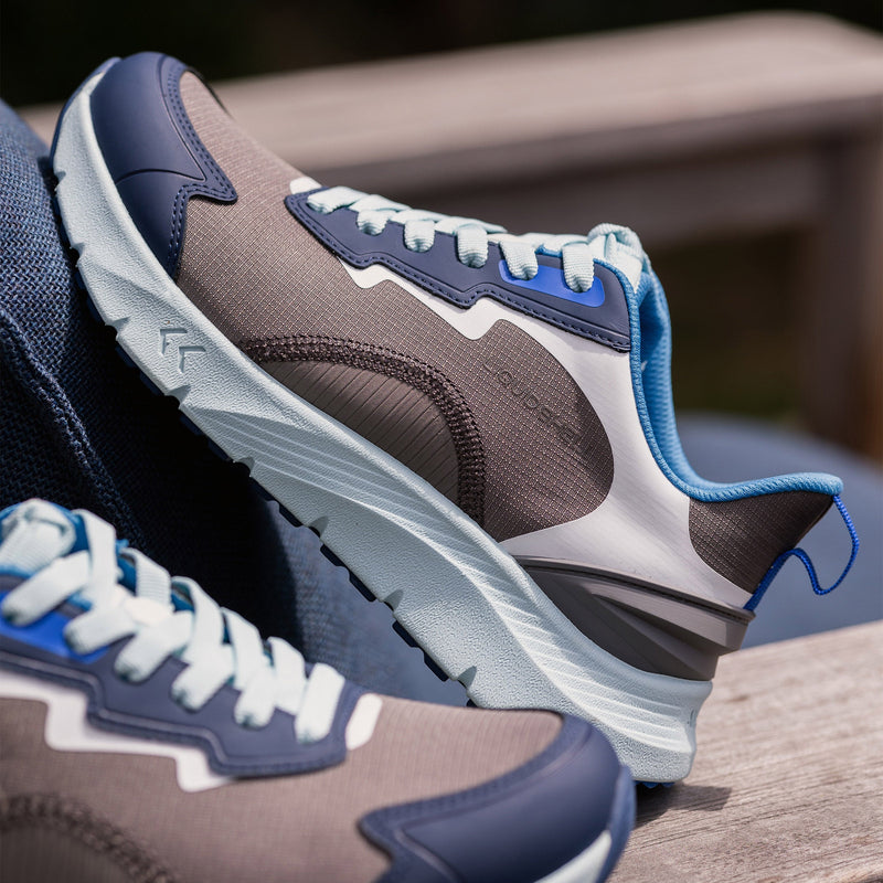 Exhault Cyber Blue Shoe | Alegria Shoes