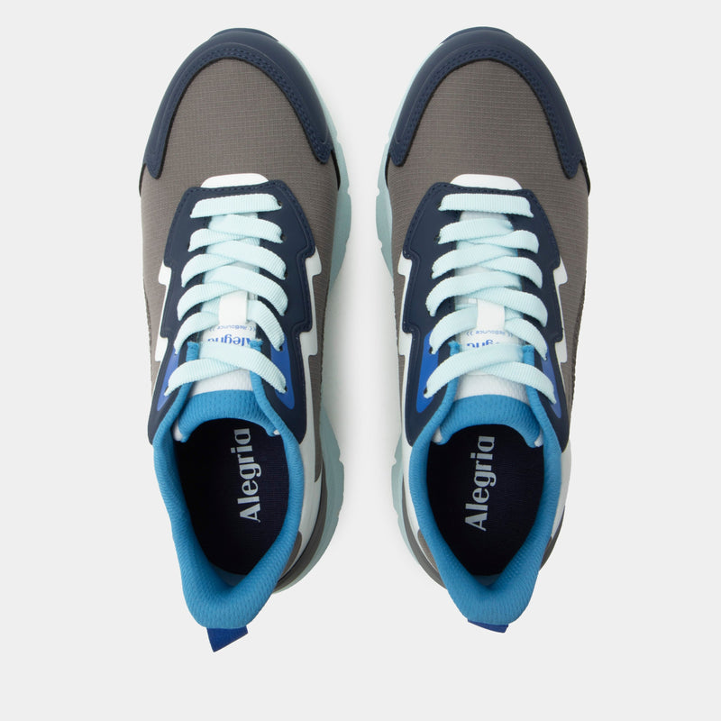 Exhault Cyber Blue Shoe | Alegria Shoes