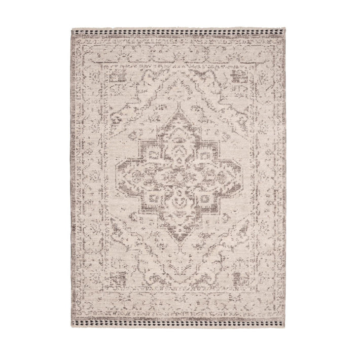 Ezra Traditional Tufted Edge Rug - Natural - DUSK