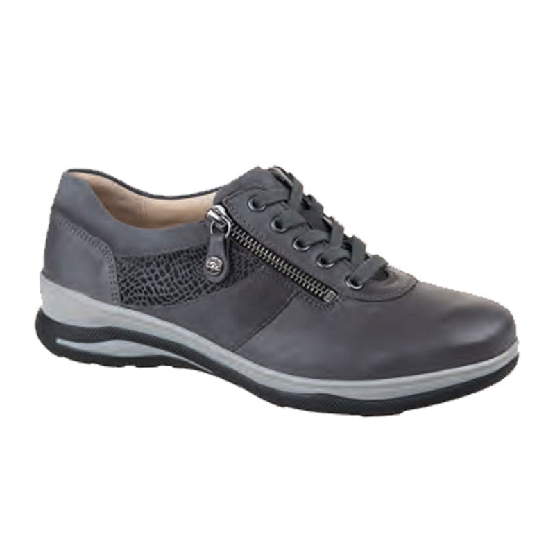 Fidelio Mitzy Sneaker (Women) - Pewter Athletic - Casual - Lace Up - The Heel Shoe Fitters