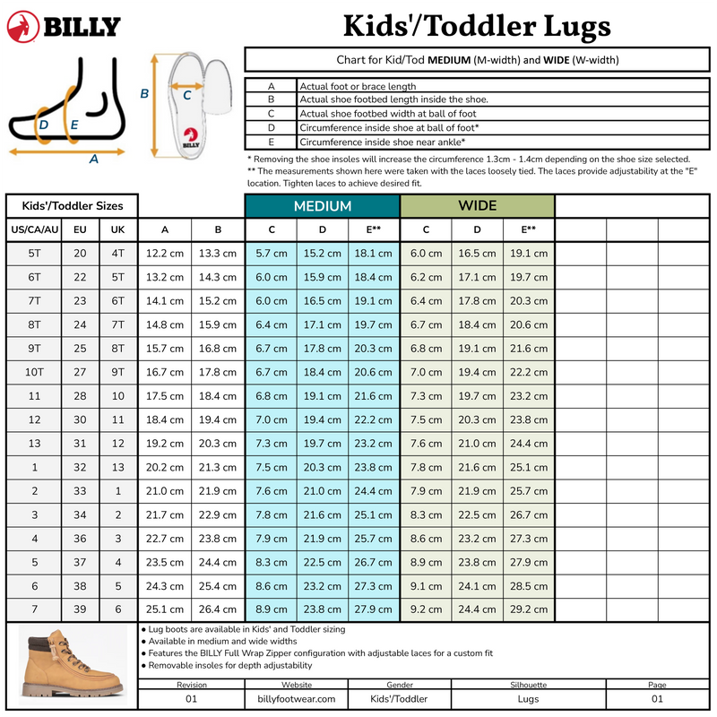 FINAL SALE - Black BILLY Lug II