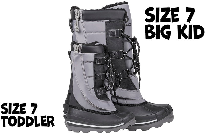 FINAL SALE - Grey BILLY Ice Winter Boots