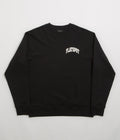 flatspot Collegiate Crewneck Sweatshirt in Black