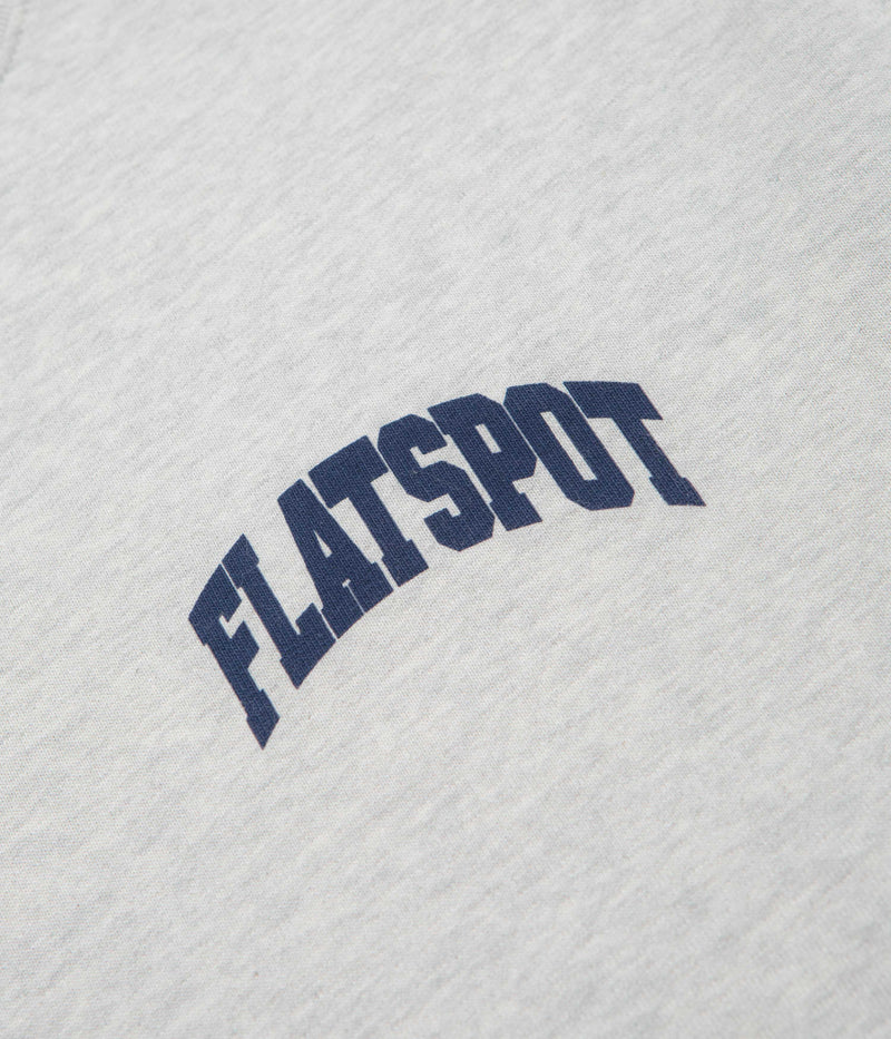 flatspot Collegiate Crewneck Sweatshirt in Cool Heather Grey