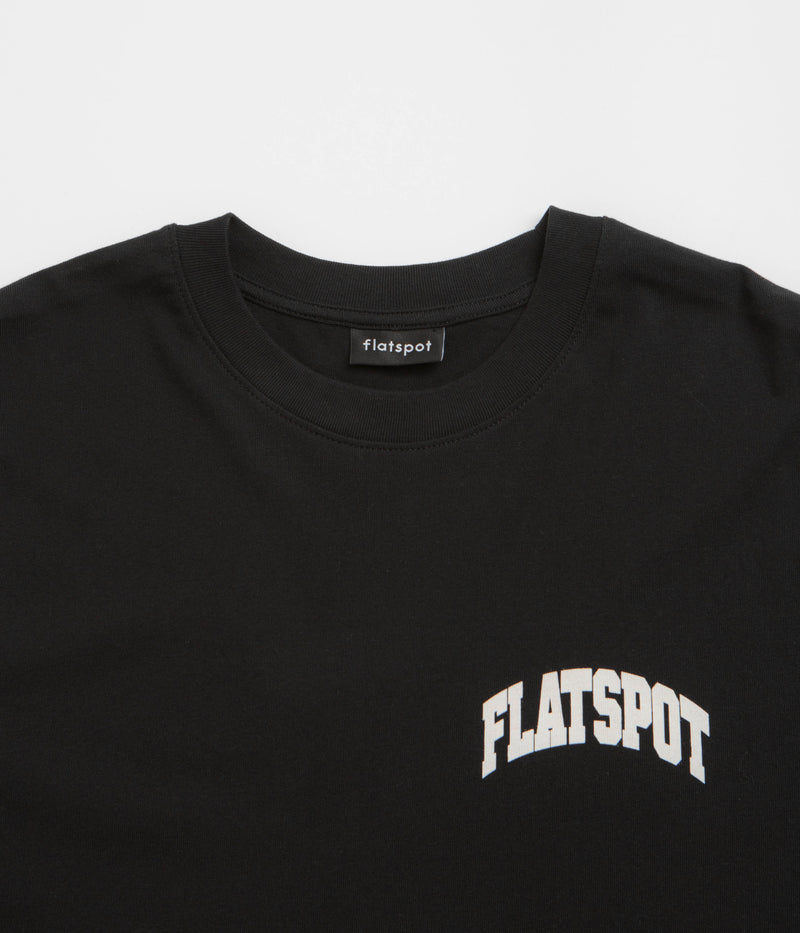 flatspot Collegiate T-Shirt in Black