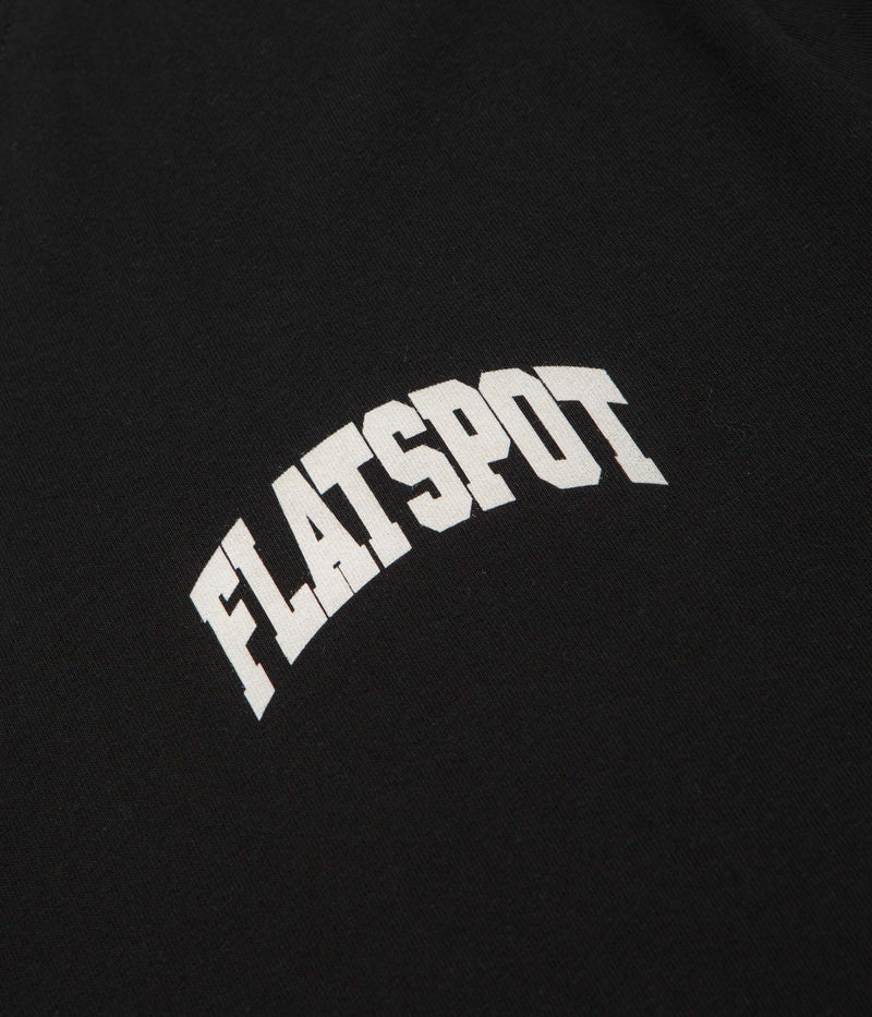 flatspot Collegiate T-Shirt in Black