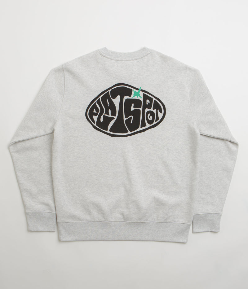 flatspot Hole Crewneck Sweatshirt in Cool Heather Grey