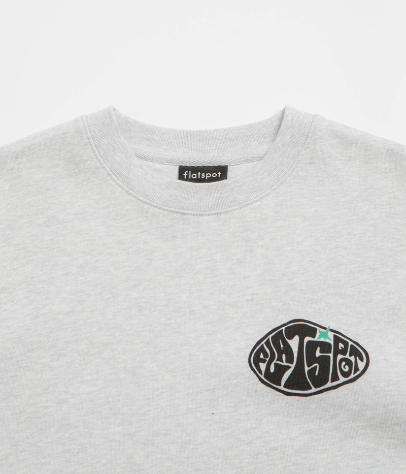 flatspot Hole Crewneck Sweatshirt in Cool Heather Grey
