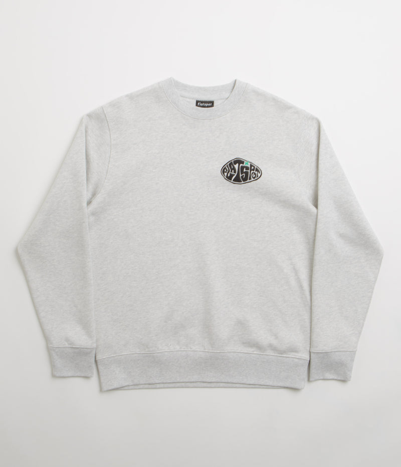 flatspot Hole Crewneck Sweatshirt in Cool Heather Grey