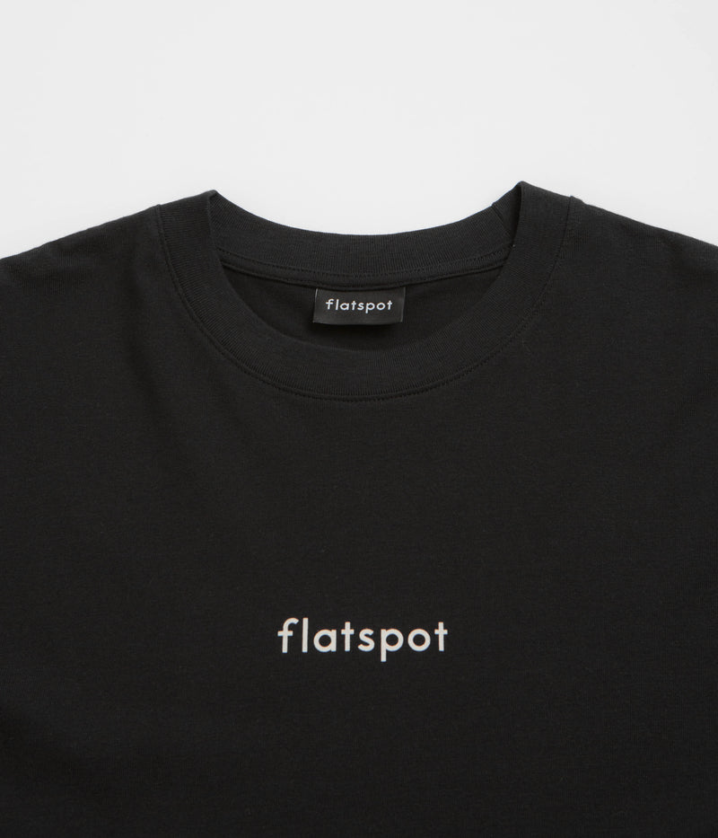 flatspot Lowercase Logo T-Shirt in Black