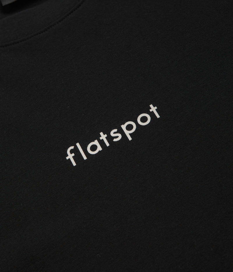 flatspot Lowercase Logo T-Shirt in Black