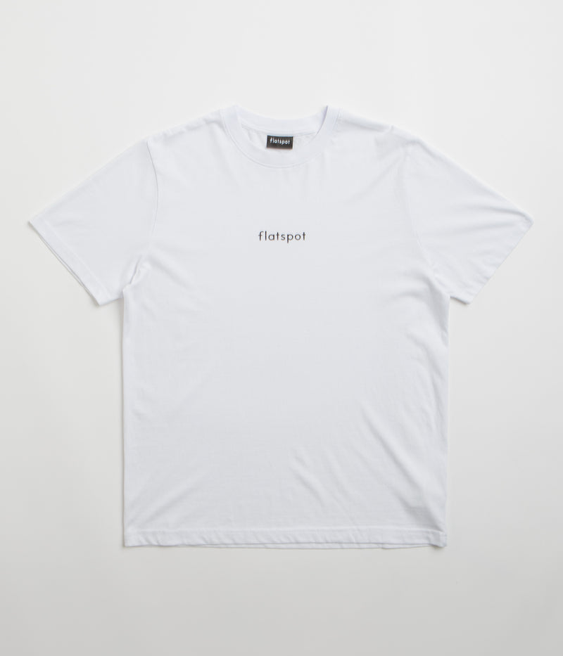 flatspot Lowercase Logo T-Shirt in White