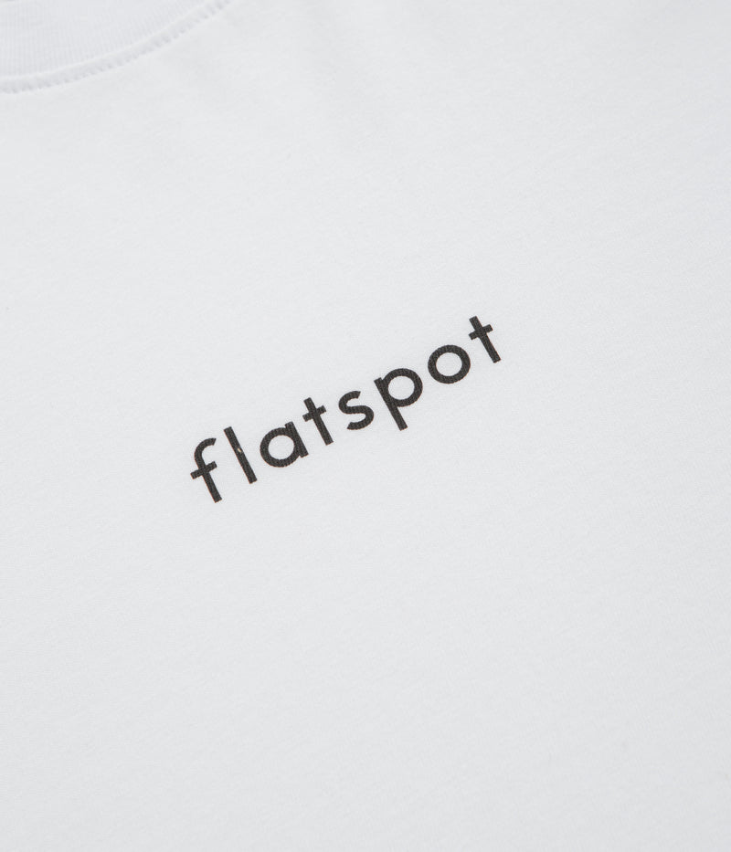 flatspot Lowercase Logo T-Shirt in White