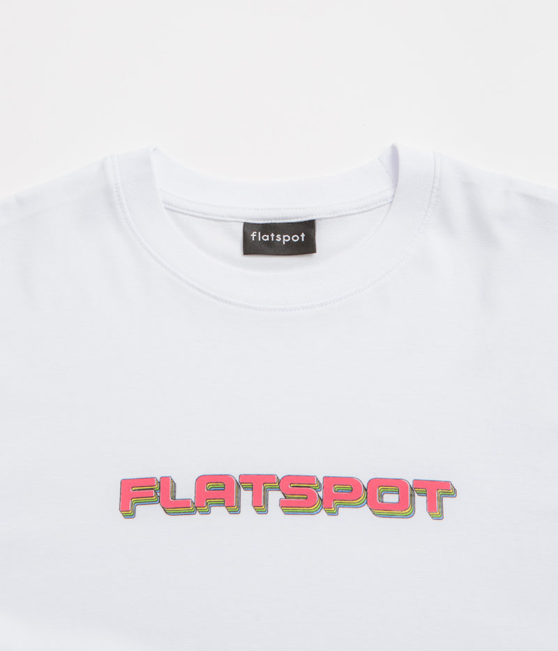 flatspot Repeat Logo T-Shirt in White