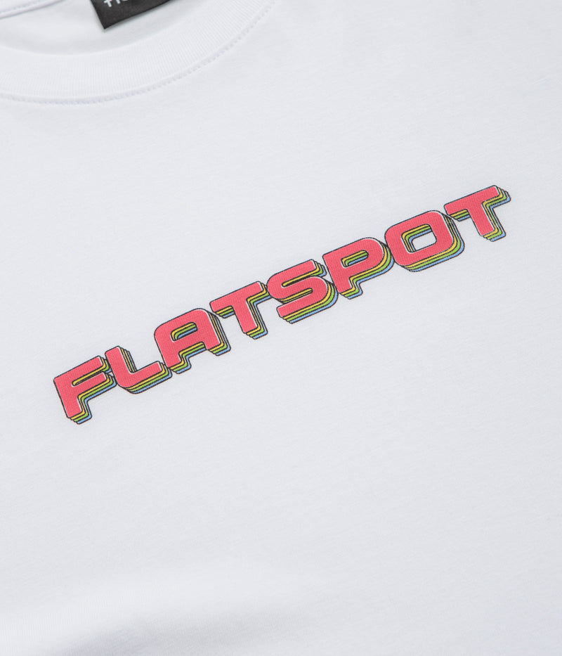 flatspot Repeat Logo T-Shirt in White