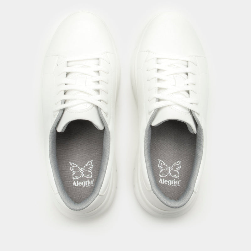 Flote White Shoe | Alegria Shoes