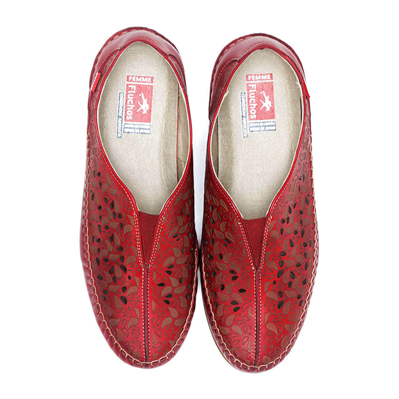 Fluchos Elsa F1182 Slip On (Women) - Red Dress-Casual - Slip On - The Heel Shoe Fitters